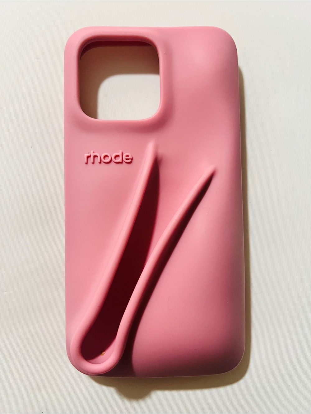 LNIB rhode iPhone 13 Pro Ribbon Peptide Lip Holder Silky Silicone Case - Picture 7 of 14